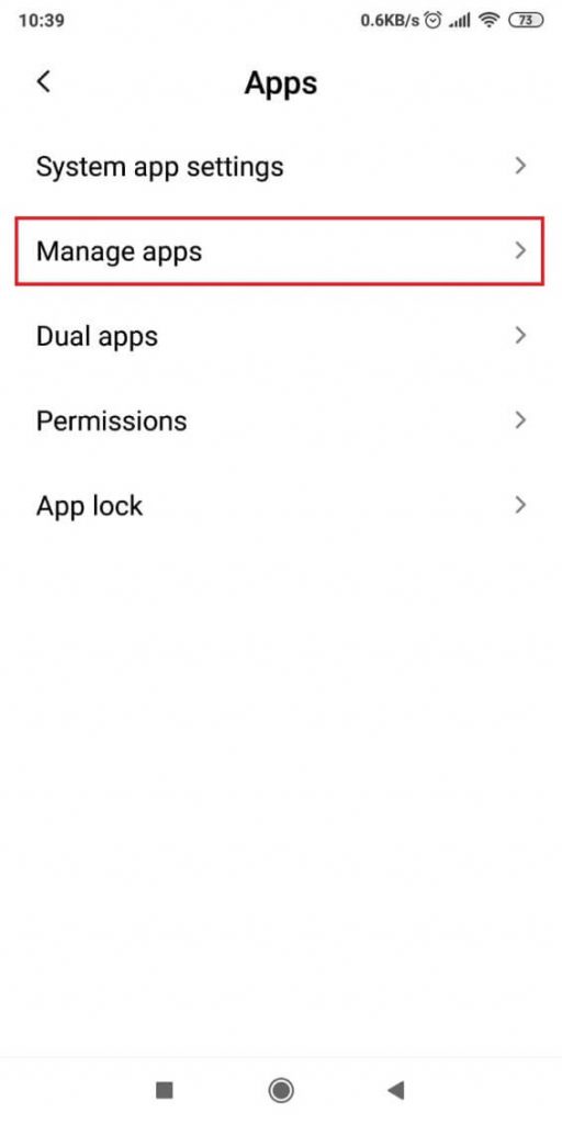 Manage apps on your phone