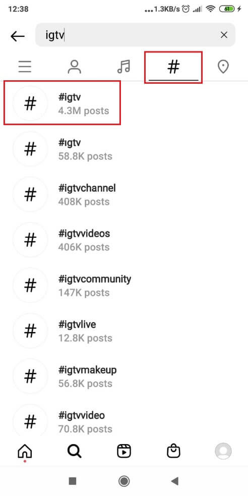 Hashtags on Instagram