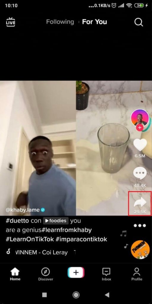 Image showing a TikTok video