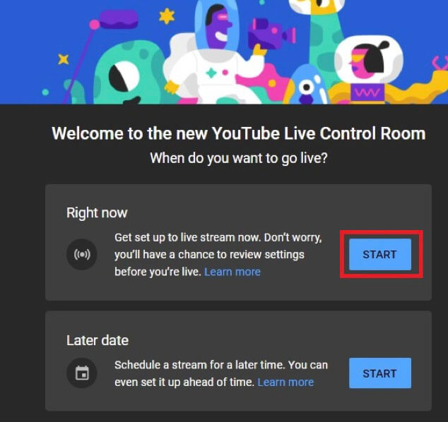 Image showing YouTube's Live Control Room