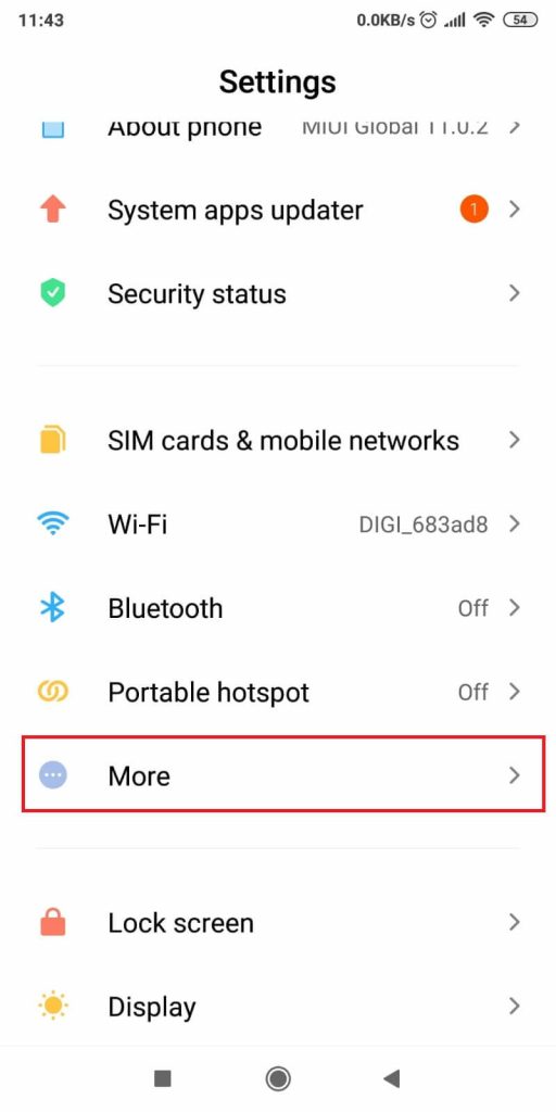Reset your network settings