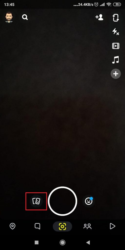 Access Snapchat Camera Roll