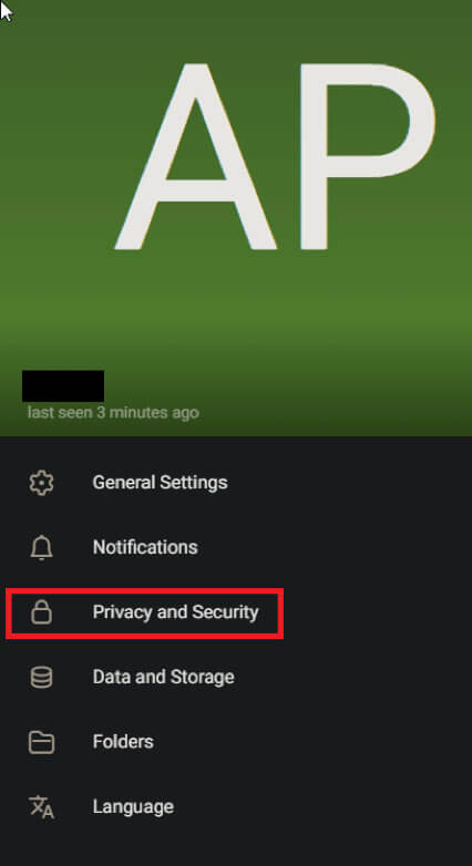 Privacy and Security settings on Telegram