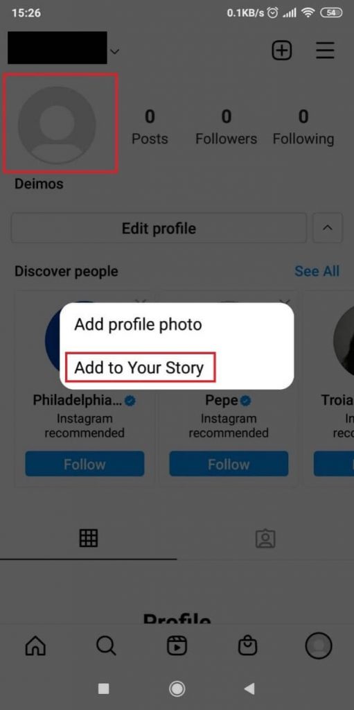 Image showing how to add elements to your Instagram story.