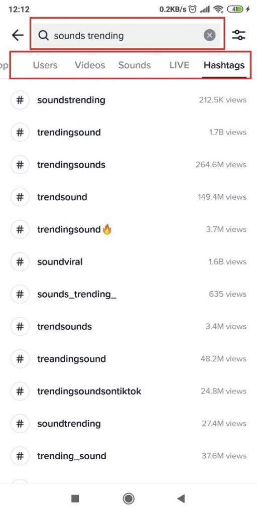 Finding TikTok favorites from trending hashtags