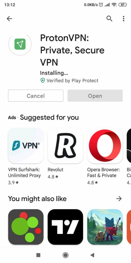 Installing ProtonVPN