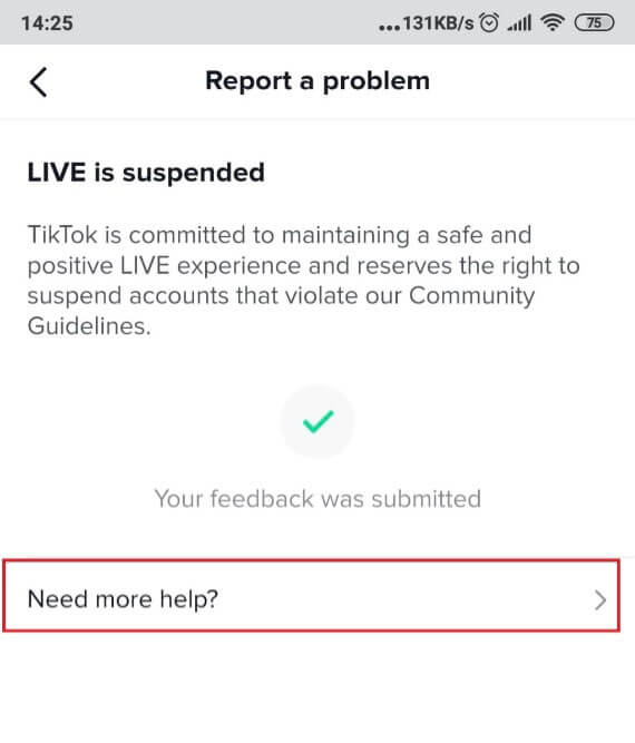 TikTok Live is suspended - Need more help