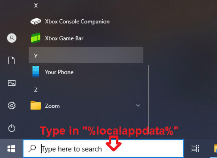 %localappdata% Discord folder