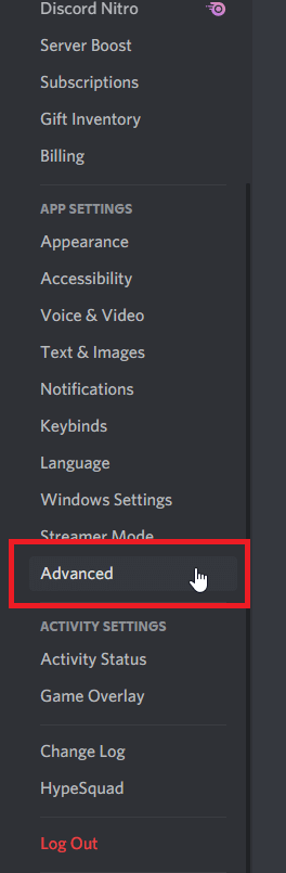 Open the settings, scroll down and click on “Advanced”.