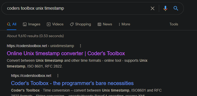 Use an external decoder to decode the timestamp