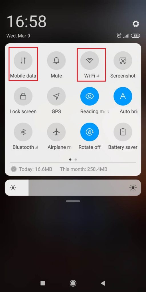 Switch between Wi-Fi and Mobile Data
