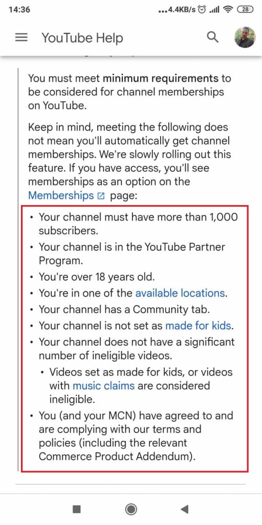 YouTube Help