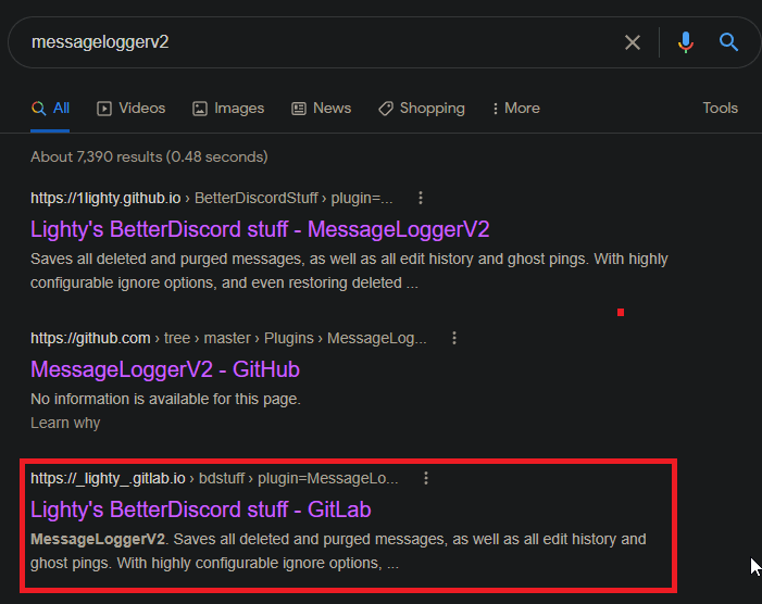 BetterDiscord Message Logger Messageloggerv2 To See Deleted Messages