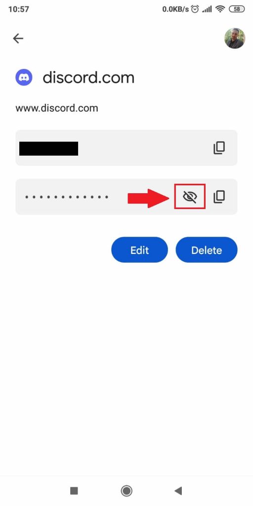 Make your Discord password visible
