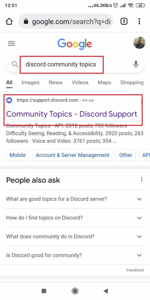 Discord Community Topics