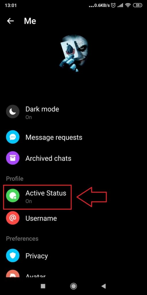 Messenger Settings