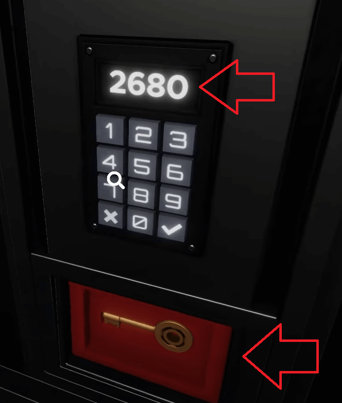 Now, go back to the 4th floor and enter this code on the keypad.