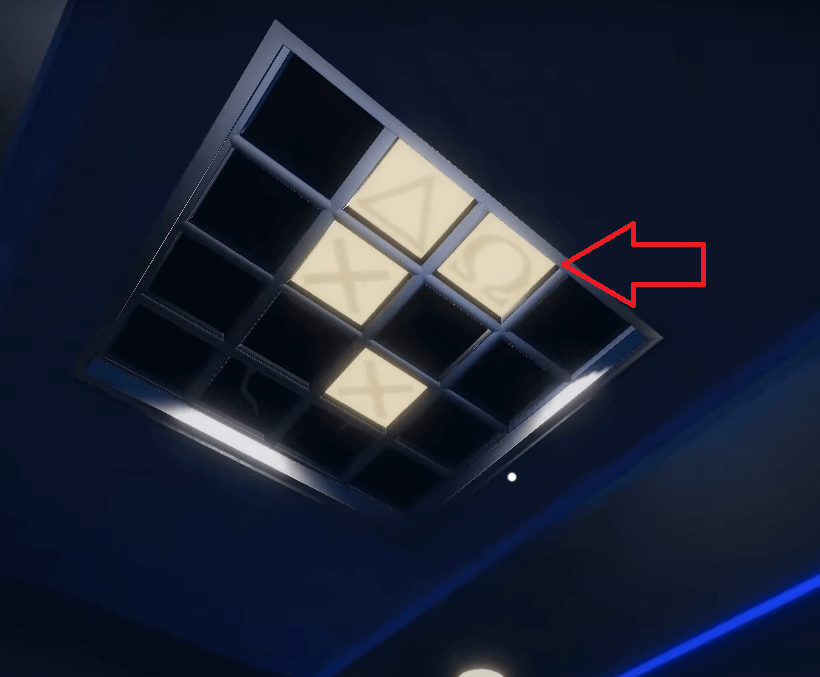 If you switch the pattern on the door, the lights also change.