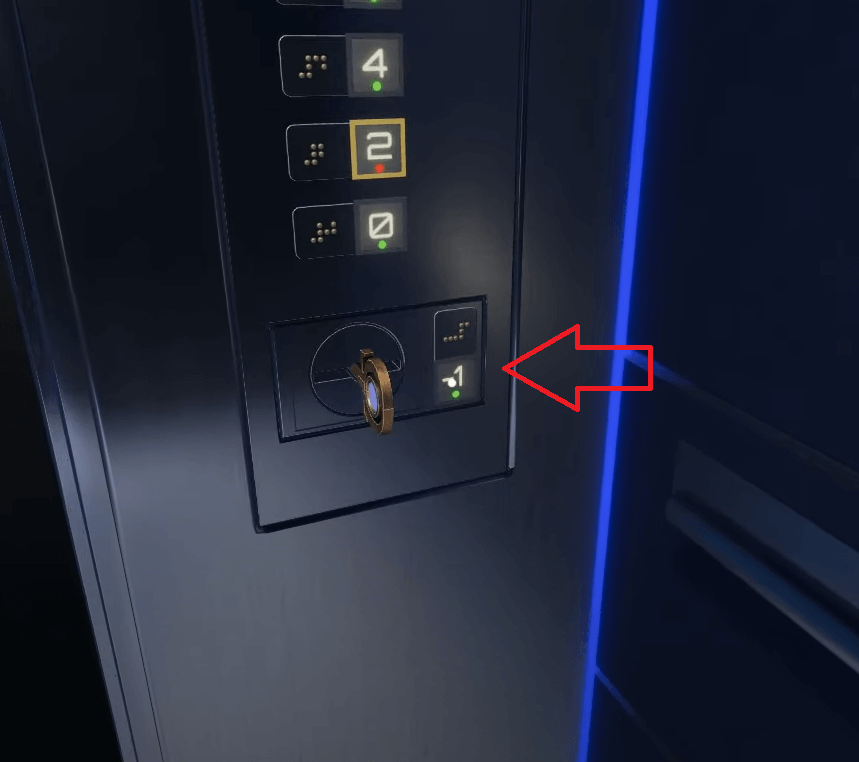 Combine the Key and Go to Floor -1