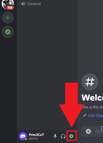 Go to the Discord User Settings (gear icon)