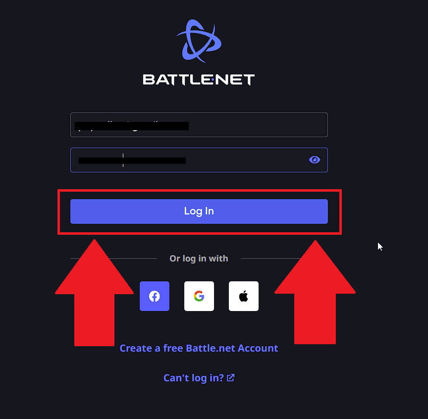 Login to Battle.net