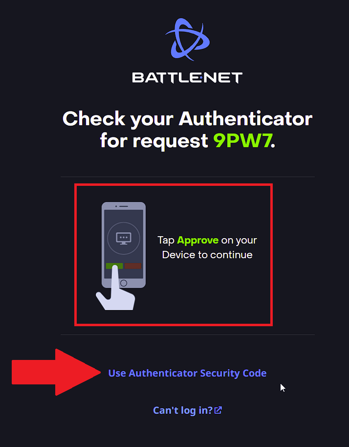 Use the Authenticator or Another Method to Prove It's You