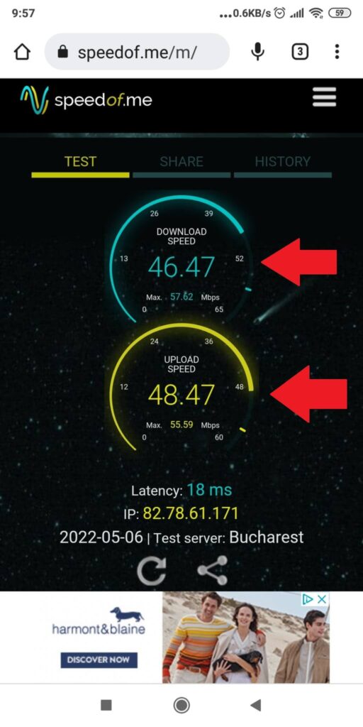 Check your internet speed