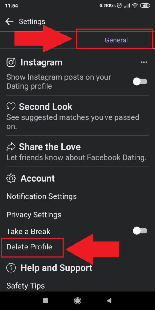 Go to “Settings” – ”General” – “Delete Profile”