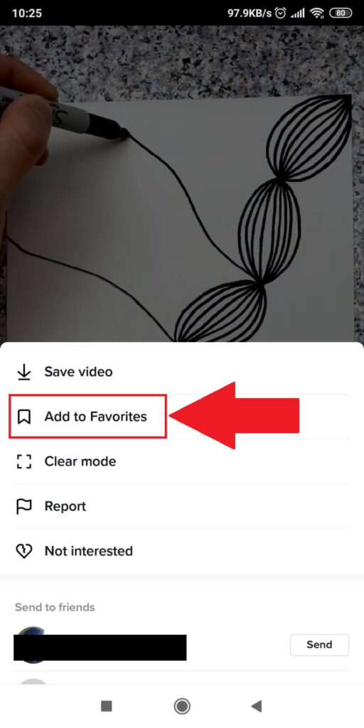 Select "Add to favorites