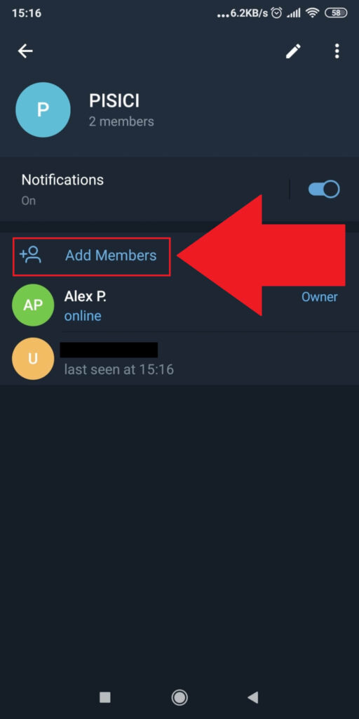 Select "Add Members"