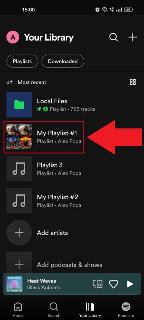 Select a playlist