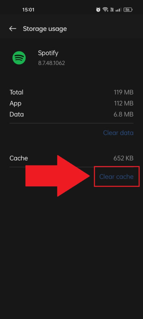 Select "Clear cache"
