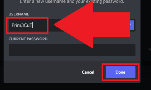 Edit your username on Discord