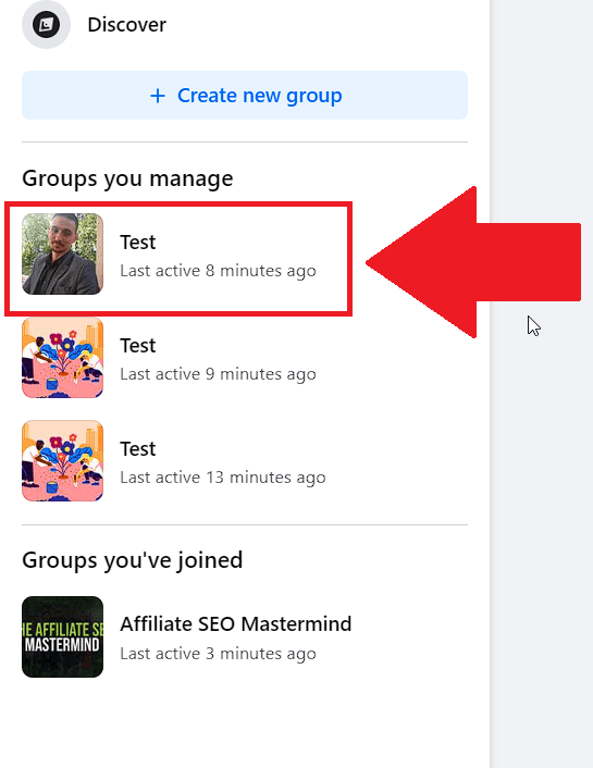 Open your group