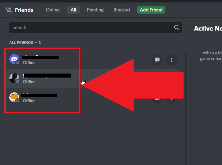 Click on your friend in an open Discord window