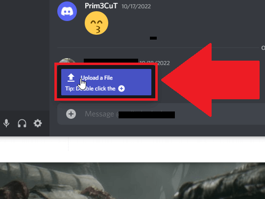 Select "Upload a File"