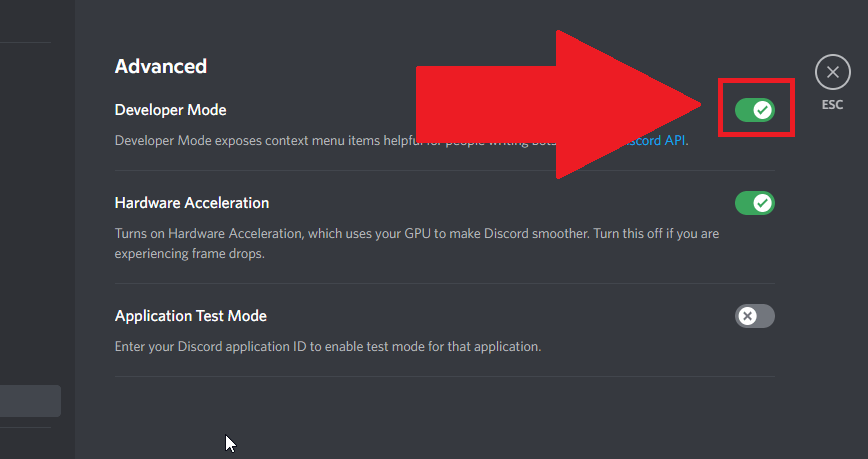 Disable the "Developer Mode" option