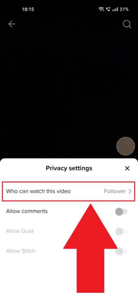 Select "Who can watch this video?"