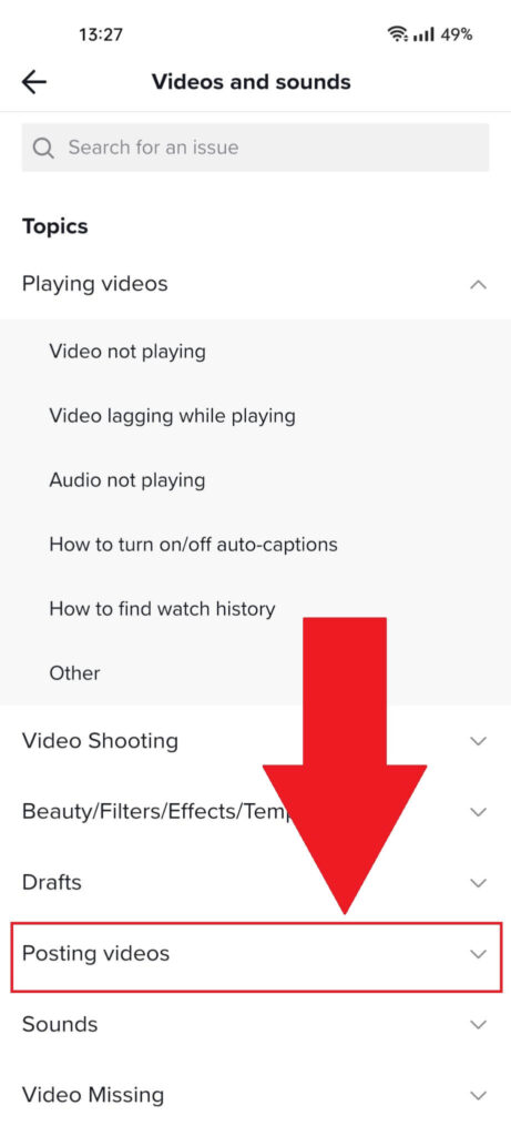 Go to "Posting Videos"