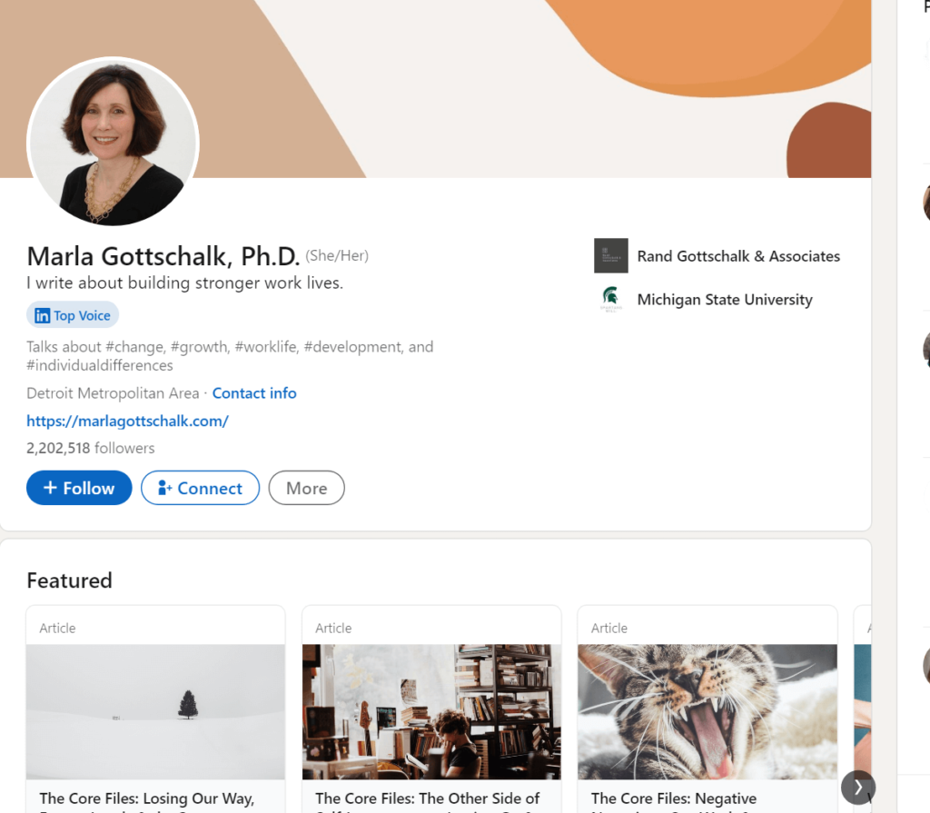 Marla Gottschalk's official LinkedIn page