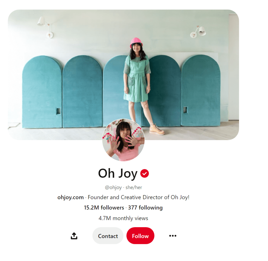 Joy Cho's profile page on Pinterest
