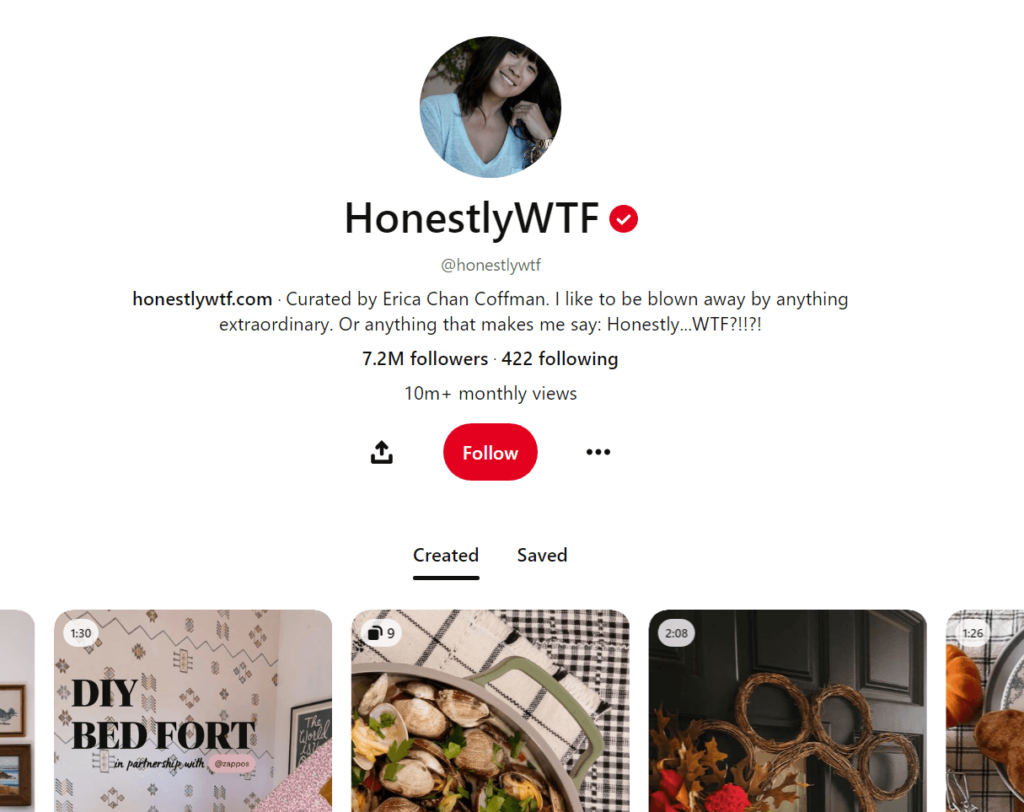 HonestlyWTF's profile page on Pinterest